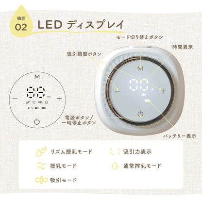 電動搾乳器 Latchii handy  (ラッチーハンディー)  電動 搾乳器 コンパクト 搾乳 搾乳機 出産 時短