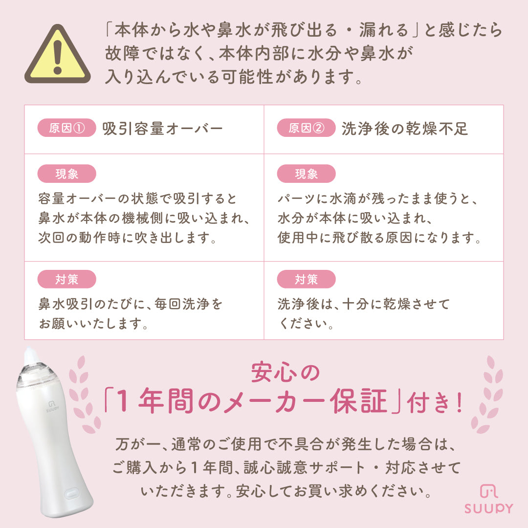電動鼻吸い器 SUUPY （スーピー）TX-5 専用ACアダプタセット