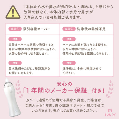 電動鼻吸い器 SUUPY （スーピー）TX-5 専用ACアダプタセット